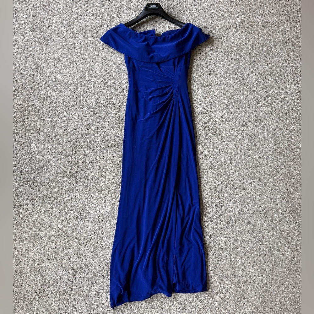 By Xscape Women's Blue Gown Sleeveless Dress Size XS
